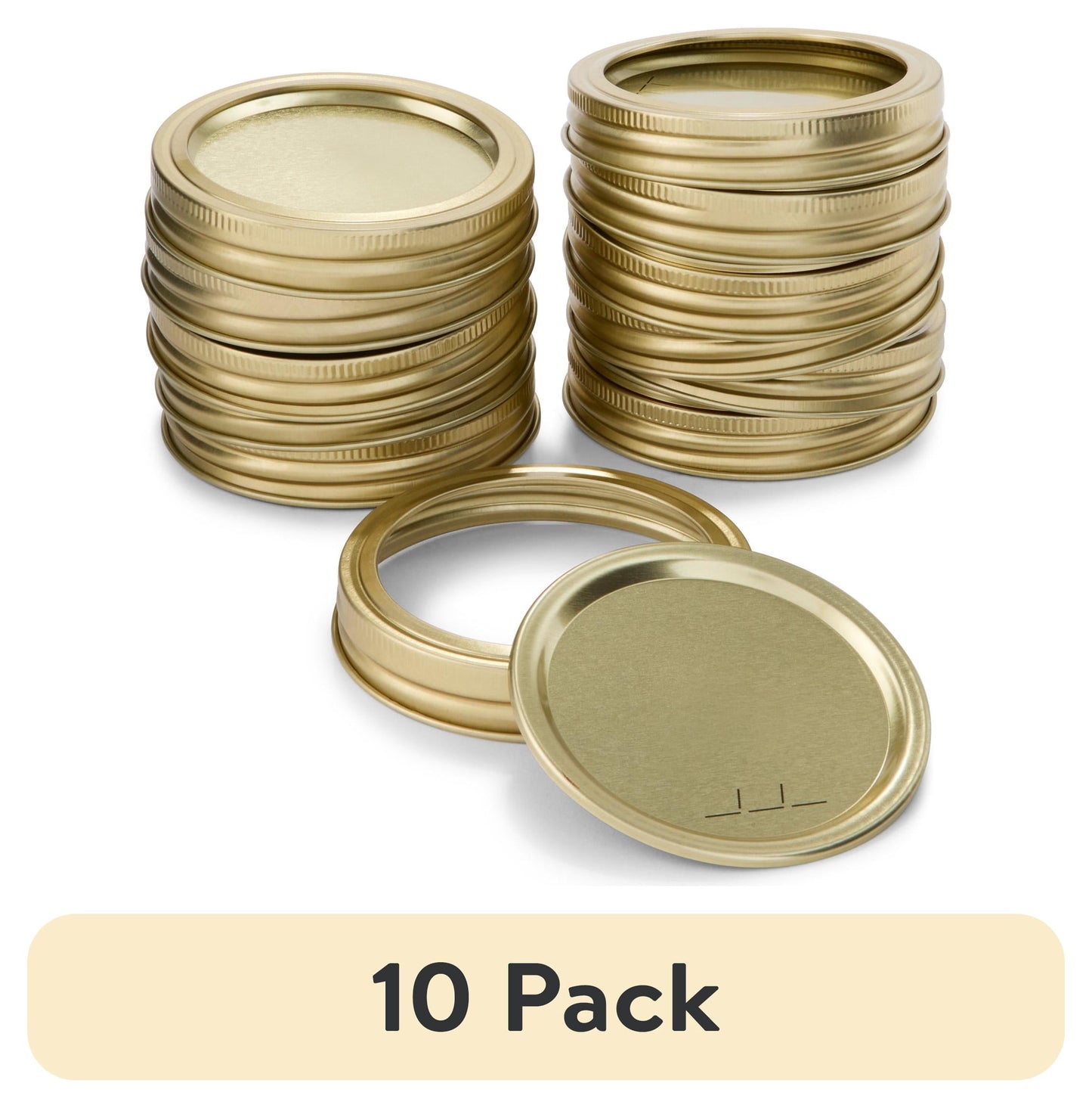 Mainstays 12-Pack Canning Jar Lids and Rings - Wide Mouth, Two-Piece Wide Mouth Mason Jar Lids with Bands for Canning and Preserving, Fits All Brands Wide Mouth Mason Jars