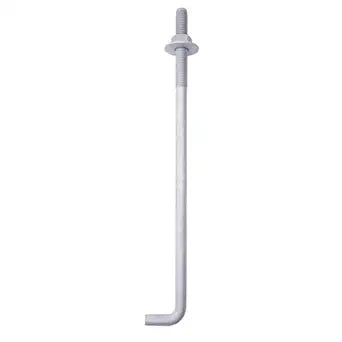 5/8" x 16" Concrete Anchor Bolts (10 Pack) L Shaped, Hot-Dip Galvanized