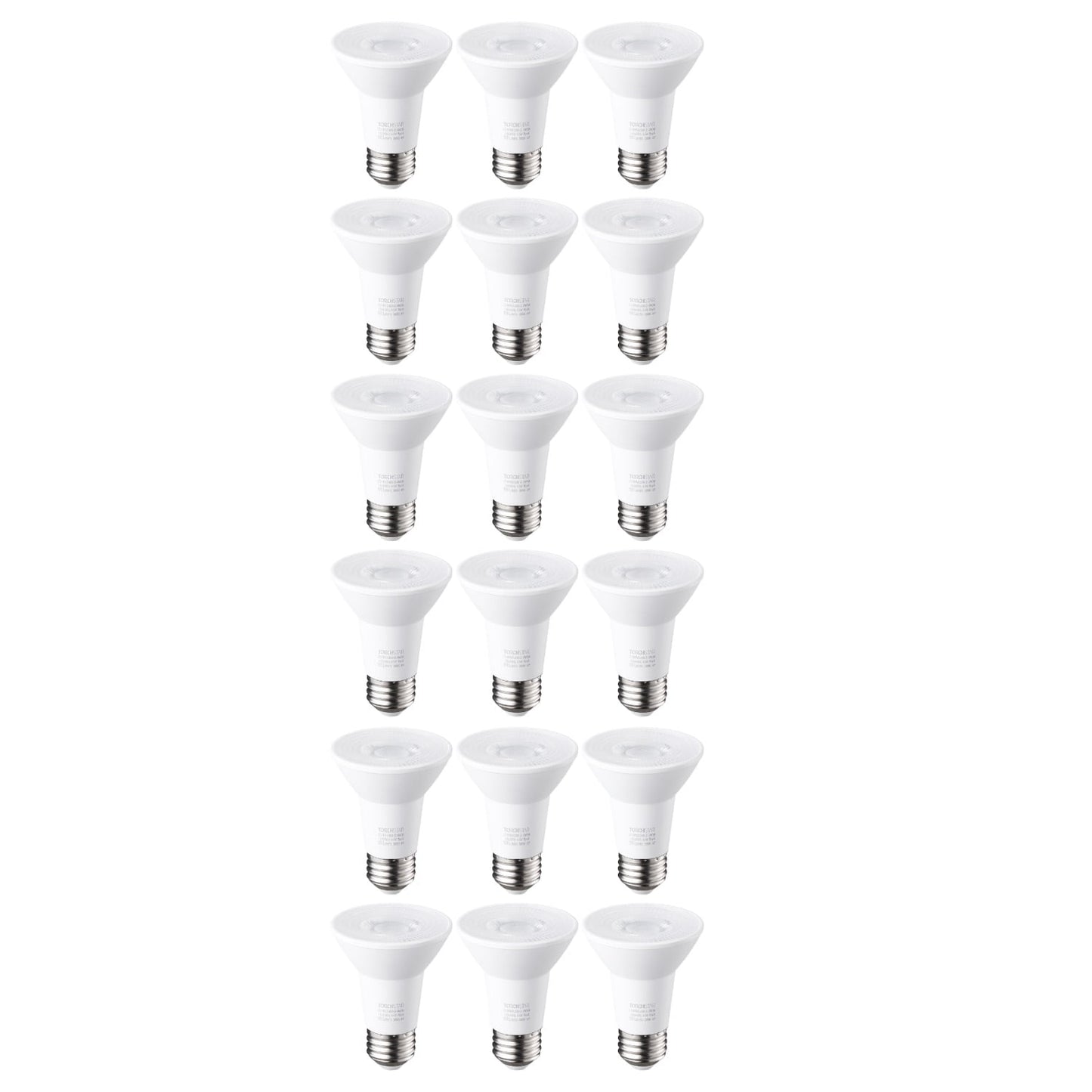 18 Pack PAR20 Dimmable LED Bulb, CRI 90+, 6.5W (50W Equivalent), 500 Lumens, 5000K Daylight, E26 Medium Base