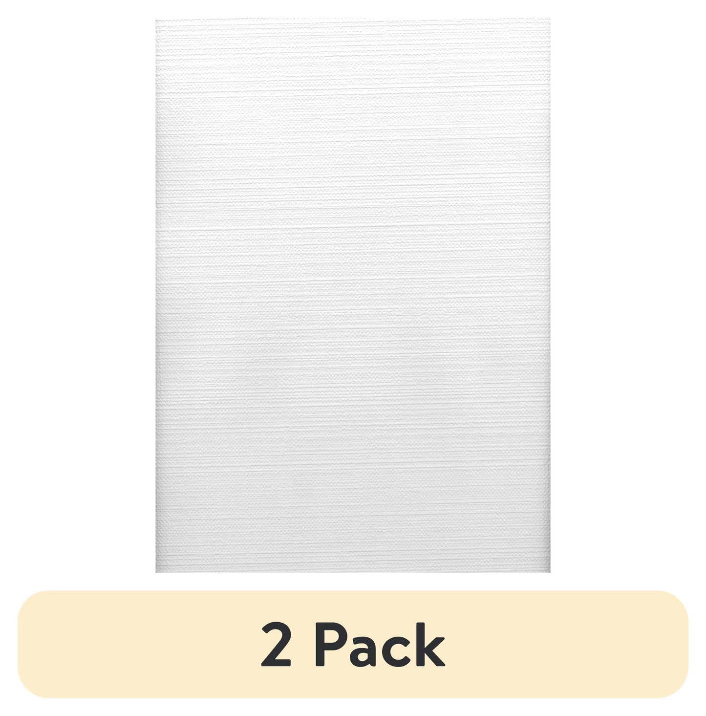 (2 pack) Better Homes & Gardens White Grasscloth Pre-Pasted Paintable Wallpaper 56.4 Sq. ft, 1 Count