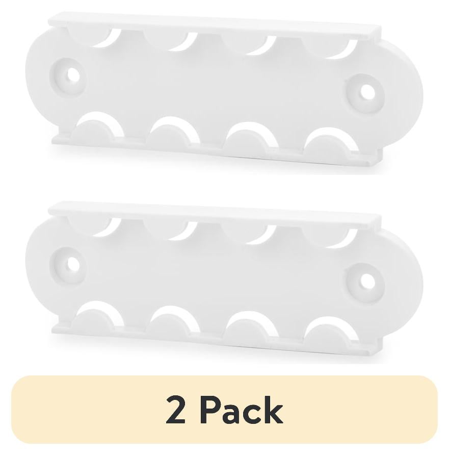(2 pack) Camco Soporte para Toallas de Papel - Diseño Montable O Portátil - Blanco (57114)