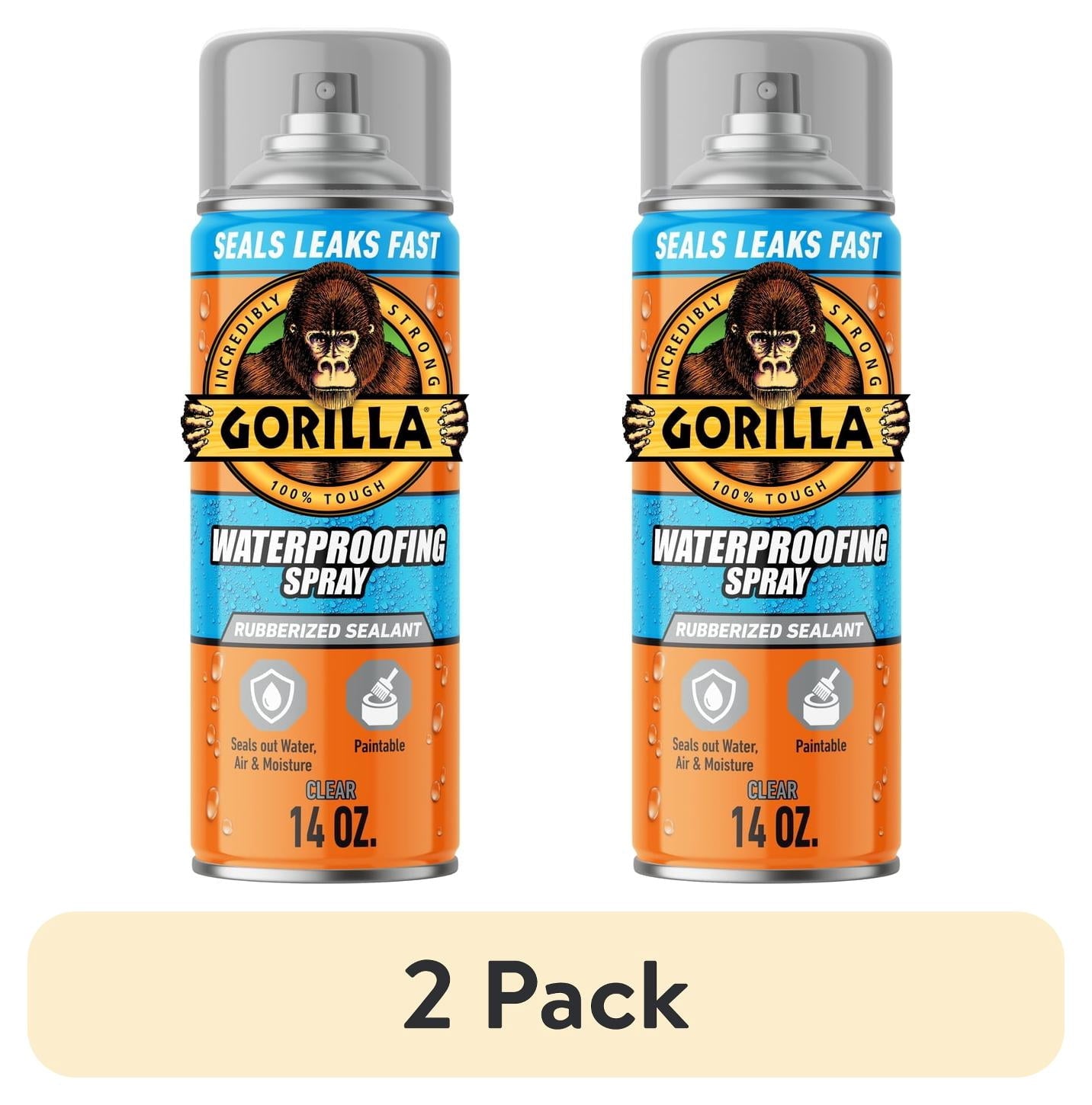 (3 pack) Gorilla Waterproof Patch & Seal Rubberized Sealant Spray, White, 14 Ounce