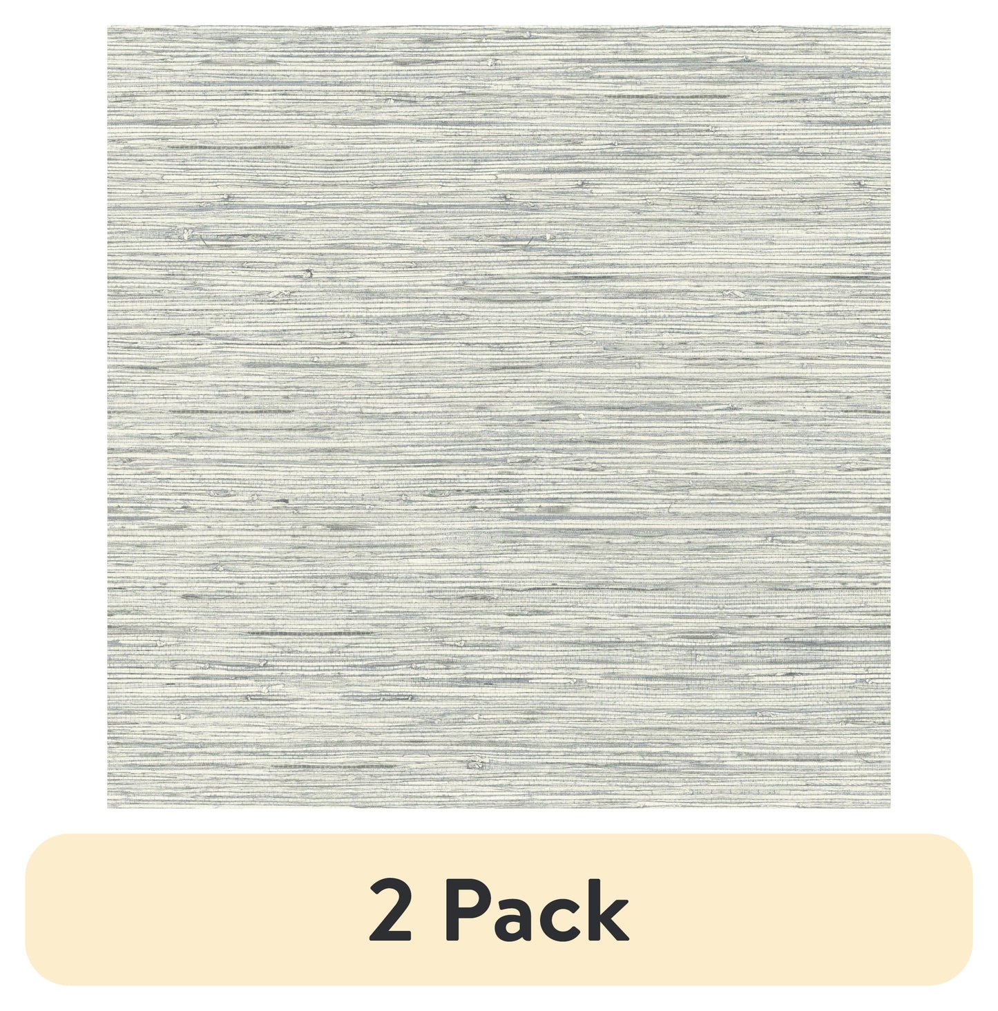 (2 pack) RoomMates Light Gray Grasscloth Peel and Stick Wallpaper, 20.5 in x 18 ft