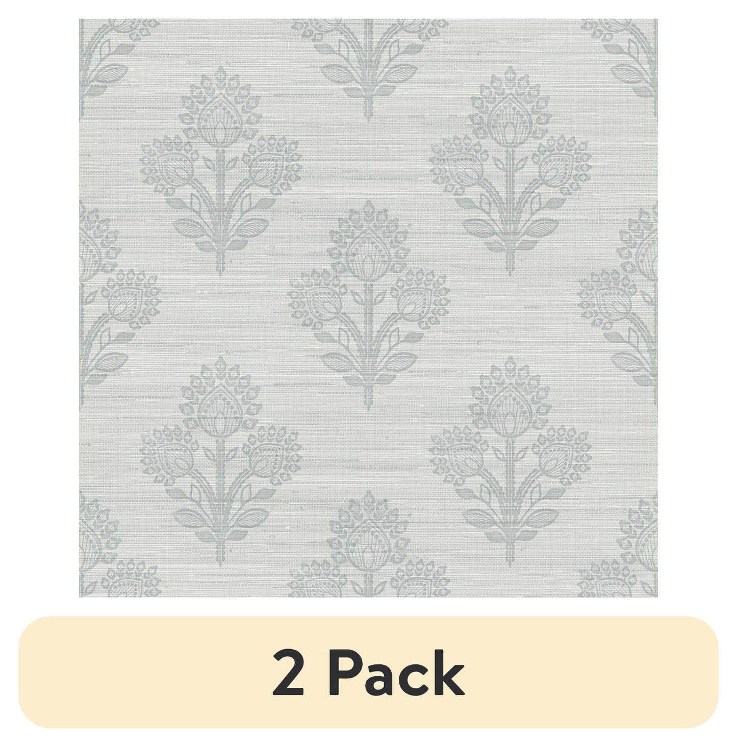 (2 pack) Roommates Studio Azul Claro Auden Papel Tapiz Autoadhesivo 30.75 Sq. ft