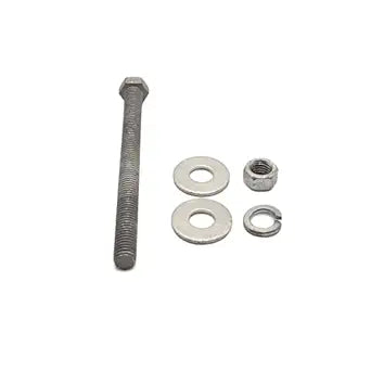 1/2"-13 x 6" ( 25 Sets) Hot Dipped Galvanized Hex Bolt Kit For Exterior Use Includes 50 USS Flat washers, 25 Nuts, 25 Split lock washers. Commerical Grade 307A, Full Thread - by Fastener Depot, LLC