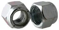 1"-8 Nylon Insert (Elastic) Stop Nuts - Locknuts, NTU Series - Heavy Hex, Thin Height, Grade A Steel, Zinc Plated (Quantity: 25)