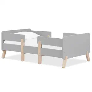 Dream On Me Osko Convertible Toddler Bed Made with Sustainable New Zealand Pinewood in Grey, BSA & Greenguard Gold Certified, Non-Toxic Finish
