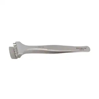 Excelta 691-SA-PI Anti-Magnetic Stainless Steel Wafer Tweezers for Cleanroom Use, ESD Safe Precision Tool with 6 Finger Paddle Tip, Conductive for Semiconductor and Electronics Handling, Made in Italy
