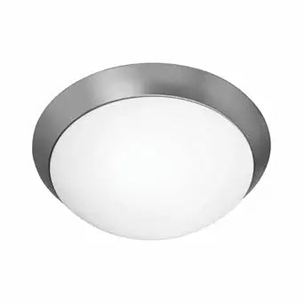 Cobalt, LED Flush Mount, Brushed Steel Finish, Opal Glass