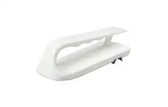San Jamar Cutting Board Refinisher Cutting Board Scraper with Grooved Handle for Kitchen and Restaurants, Plastic, 6.5 x 2.5 Inches, White