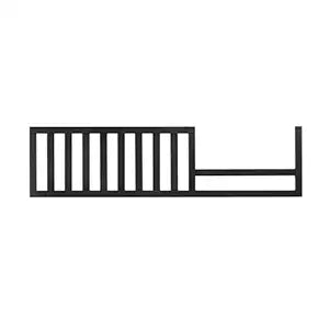 Evolur Toddler Guard Rail Conversion Kit, Designed and Tested Full Size Cribs, Durable Hardwood Build Safety Rail, Easy Assembly, Converts Crib into a Toddler Bed - Onyx