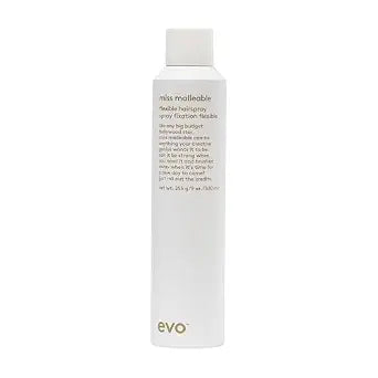 EVO Miss Malleable Flexible Hairspray - Strong Hold Hairspray, Malleable For Long Lasting Style, Shape Control & Brushable Finish