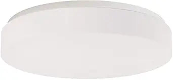 Maxim Lighting Mint 13" 1-Light Flush Mount | White Finish | Acrylic Shade | Transitional Flush Mount | Ideal for Bedrooms, Hallways & Entryways | Dimmable Damp Rated | 57551WT