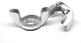 3/8"-16 Wing Nut/Type D/Style 1 /Stamped Steel/Zinc Plated (Quantity: 100)