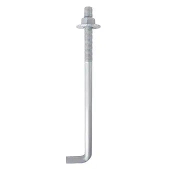 1/2" x 12" Concrete Anchor Bolts (10 Pack) L Shaped, Hot-Dip Galvanized