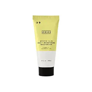 Versed Weekend Glow Daily Brightening Moisturizer - Vegan Lightweight Vitamin C Moisturizer with Cloudberry Seed Oil - Hydrating Face Moisturizer for Discoloration & Uneven Texture (2oz)