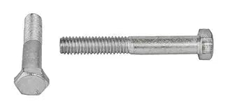 1 x 6-1/2" Hex Machine Bolt A307 Grade A Steel (Quantity: 5) Zinc Steel, Coarse Thread, Partially Threaded, 1-8 x 6-1/2"