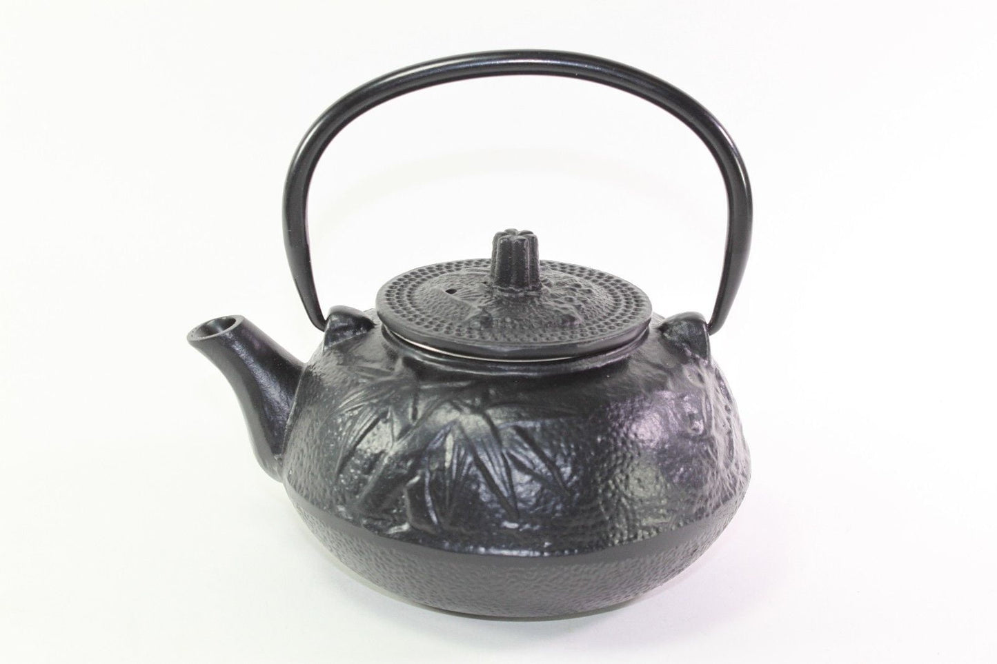 24 fl oz Black Pine Plum Bamboo Japanese Iron Teapot Tetsubin Infuser Filter F15338