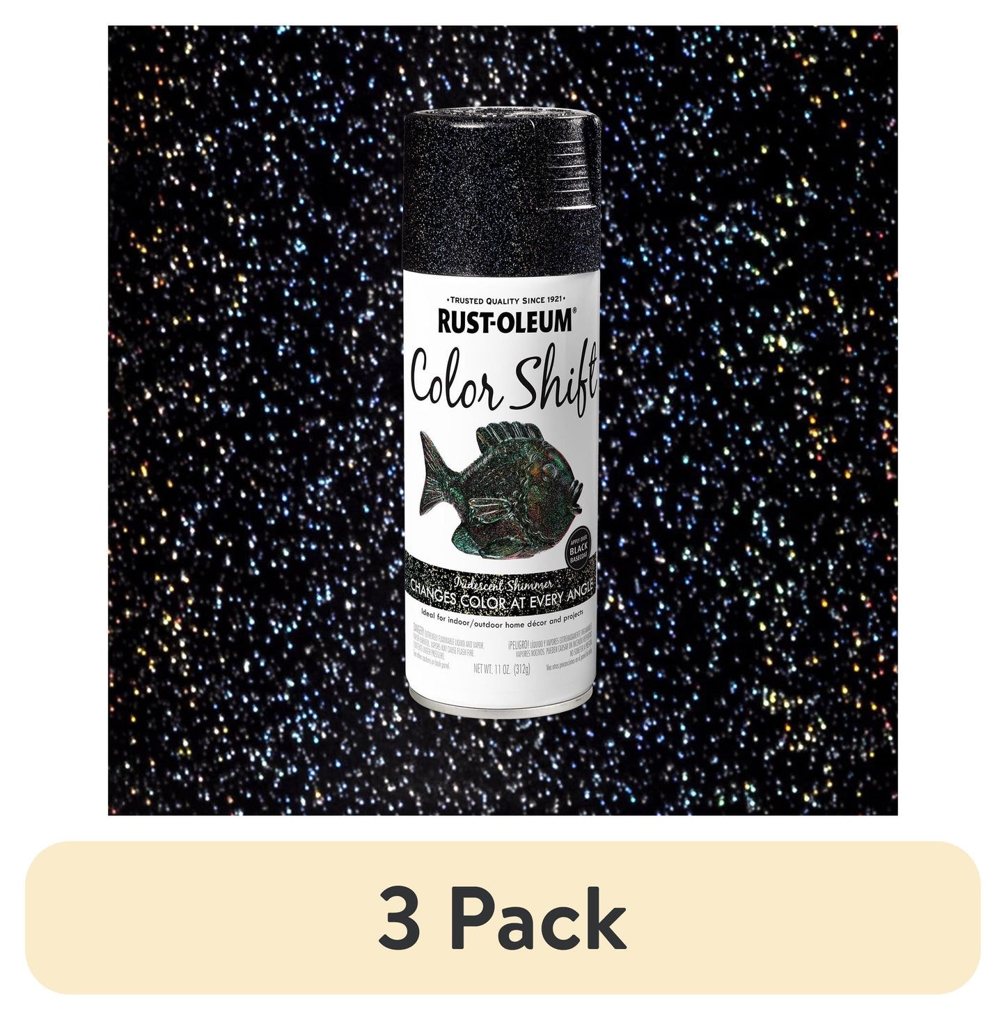 (3 pack) Iridescent, Rust-Oleum Color Shift Spray Paint-384335, 11 oz