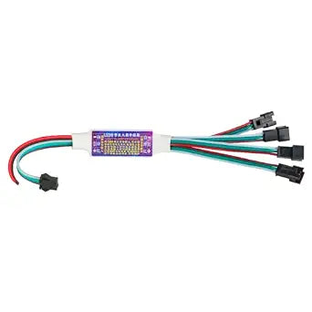BTF-LIGHTING WS2812B WS2811 SM16703 SK6812 WS2814 IC etc 3Pin RGB TTL Amplifier 1 to 4 Support 3PIN Addressable LED Strip,Fairy String,Matrix Panel,Module etc DC5V DC12V DC24V