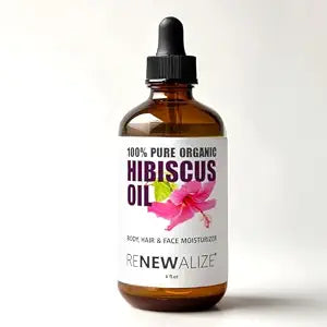 Virgin Organic HIBISCUS SEED OIL | Unrefined Cold Pressed 100 Percent Pure | Large 4 fl oz bottle | All Natural Anti Aging and Hair Growth oil