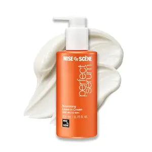 Mise En Scene Perfect Base Up Essence - Leaved In Conditioner for Heat Protectant, for Frizzy & Dry | Lightweight Cream Texture | Fast Absorbing | Smooths, Shine | Korean Hair Care (6.76 Fl. Oz.)