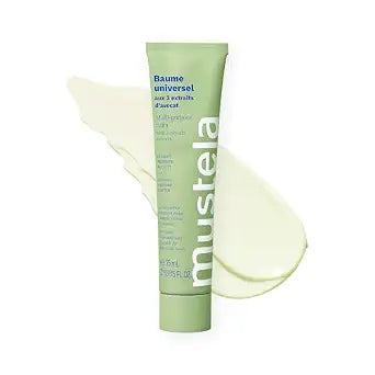 Mustela Multi-purpose Balm with 3 Avocado Extracts - Natural Cream Moisturizer for Face, Lip, Hand, Body & Dry Areas - For Baby, Kid & Adult - EWG Verified, Fragrance-Free & Vegan - 2.53 fl. oz.