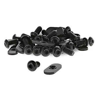 8020, 3393, 10 Series Bolt Combo, 1/4-20 x 0.5 Inch Button Head Socket Cap Screw with Slide in Economy T-Nut Steel Hardware 80/20 Nuts and Bolts Set (25 Pack)