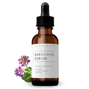 Asterwood Bakuchiol Serum for Face, Vegan Retinol Alternative, 1FL Oz