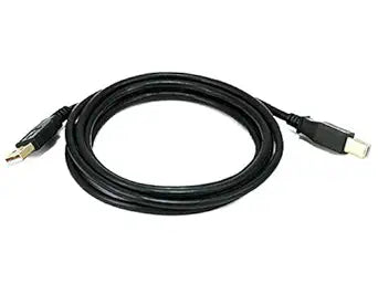 Monoprice 6-Feet USB 2.0 A Male to B Male 28/24AWG Cable (Gold Plated) (105438)