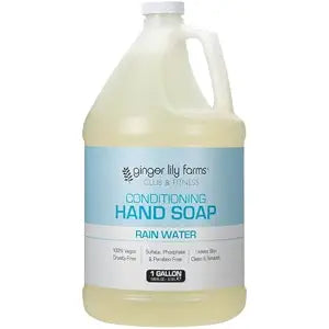 Ginger Lily Farms Club & Fitness Hand Soap, 128oz, Rain Water