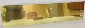 Don-Jo 90 Metal Kick Plate, Brass Tone Finish, 32 Width x 6 Height, 3/64 Thick, Model: 90-6 X 32-BT, Tools & Hardware store