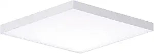 Maxim Lighting Trim 10.5" 1-Light Flush Mount | White Finish | White Polycarbonate Shade | Transitional Flush Mount | Ideal for Bedrooms, Hallways & Entryways | Dimmable | 57669WTWT