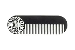 Moustache & Beard Comb for Men Black Fine Tooth 3.25 In Death Grip