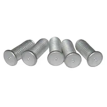 #10-24 x 1 CD Welding Studs, Flanged Capacitor Discharge Stud Welder Screws, Aluminum, Pack of 100
