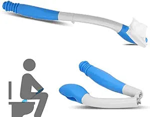 Toilet Aids Tools, Foldable Reach Comfort Wiper for Toilet Paper Tissue Grip Self Wipe Assist Holder, Ideal Daily Living Bathroom Aid for Limited Mobility