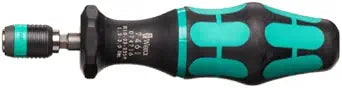 Wera 05074716001 Kraftform 7461 Hexagon Torque Screwdriver, 1/4" Head, 1.2-3.0 Nm Pre-Set Adjustable Torque Range