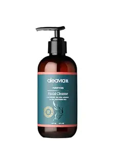 Aleavia Purifying Facial Cleanse ��� Fragrance-Free Organic & All-Natural Prebiotic, Vegan Face Wash ��� Nourish your Healthy Skin Microbiome ��� 8 oz. (New Formula)