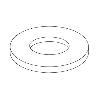 #8 X 3/8" X .062 Flat Washers/Nylon/Natural/Outer Diameter: 3/8" / Thickness: .062" (Carton: 5,000 pcs)