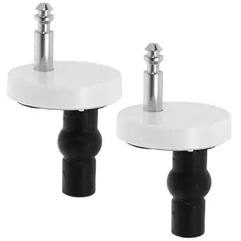 TEHAUX Toilet Seat Fixing Screws 2 Pack Top Fixing Bolts with Hinge Fixings Universal Toilet Seat Replacement Parts for Secure Fastening Easy Installation Bathroom Repair