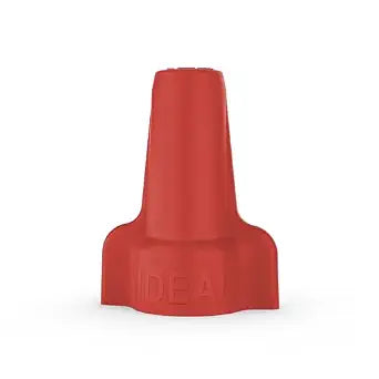 Ideal Electrical Wing-Nut Wire Connector, 30-452, Red, 100-Pk