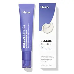 HERO COSMETICS Rescue Retinol Nighttime Renewing Retinol Cream, 1 Fl Oz