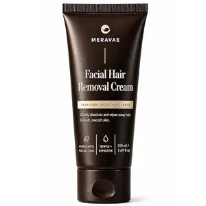 Meravae Facial Hair Removal Cream for Women, Fragrance-Free, 4% Urea