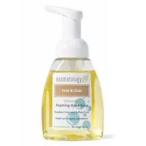 kosmatology Unscented Foaming Hand Soap, Organic Free & Clear 8.5 oz