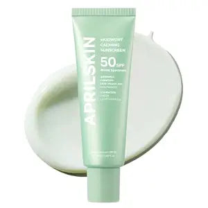 APRILSKIN Mugwort Calming Sunscreen - SPF50 Light Sun Serum 1.69 fl oz