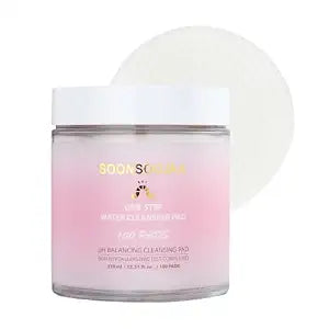 One-Step Water Cleansing Pad, pH Balancing, Hypoallergenic, No Rinse Facial Cleansing Wipes,Makeup Remover, 100 Pads,Korean Skin Care