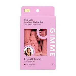 Gimme Beauty Chill Curl Heatless Styling Set, Fine Hair, 4 Ct
