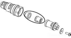 Moen 103687 Check stop, Unfinished
