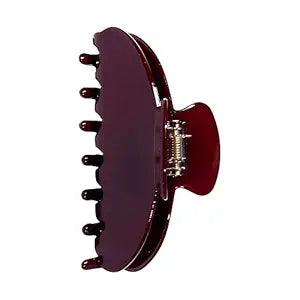 Durable Acetate Hair Clips - 4-Inch Wine Red Claw Clips for Fine and Thick Hair (Wine Red)