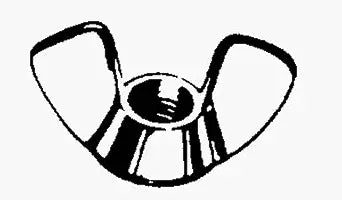 Hillman 5/16 Zinc-Plated Steel SAE Wing Nut 100 pk